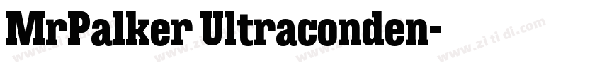 MrPalker Ultraconden字体转换